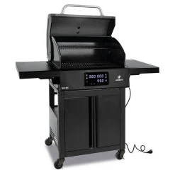 1192 Black 2023 med Gjutjärnsgaller med Inbyggd Termometer & Sidobord*Landmann Sale