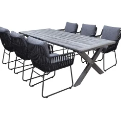 220 cm bord och 6 Levanto stolar*Baltic Garden New