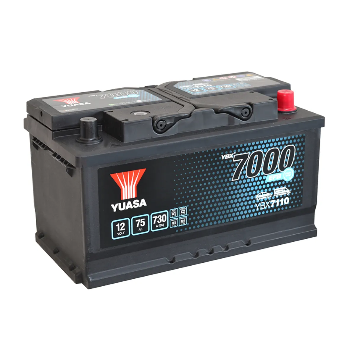 7000 EFB (Start-stopp) 75Ah 730A*Yuasa New