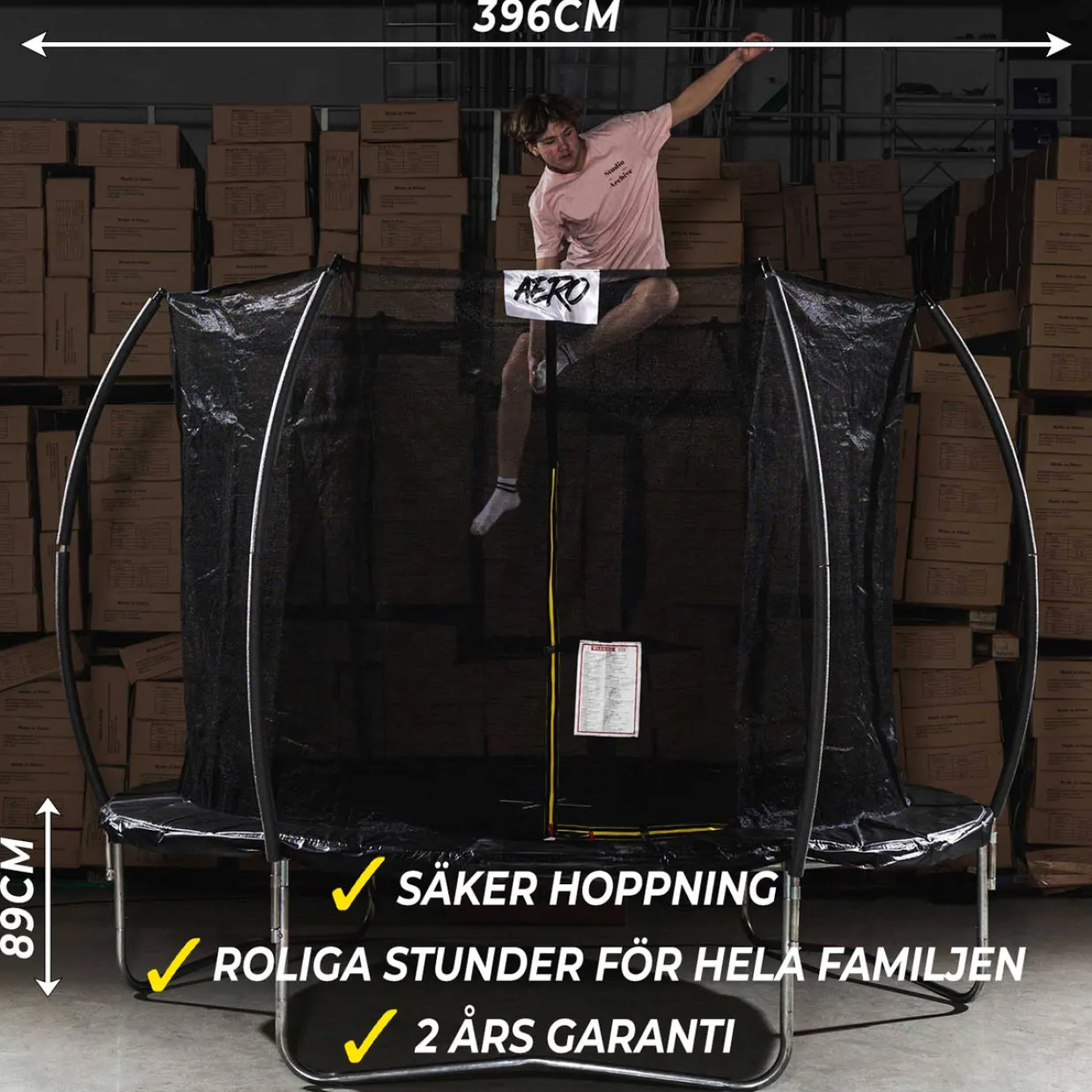 Aero med Skyddsnät 3,96 m