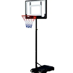 Alley-Oop med Hjul & Justerbar Basketkorg 1,55-2,10m*Trekkrunner New