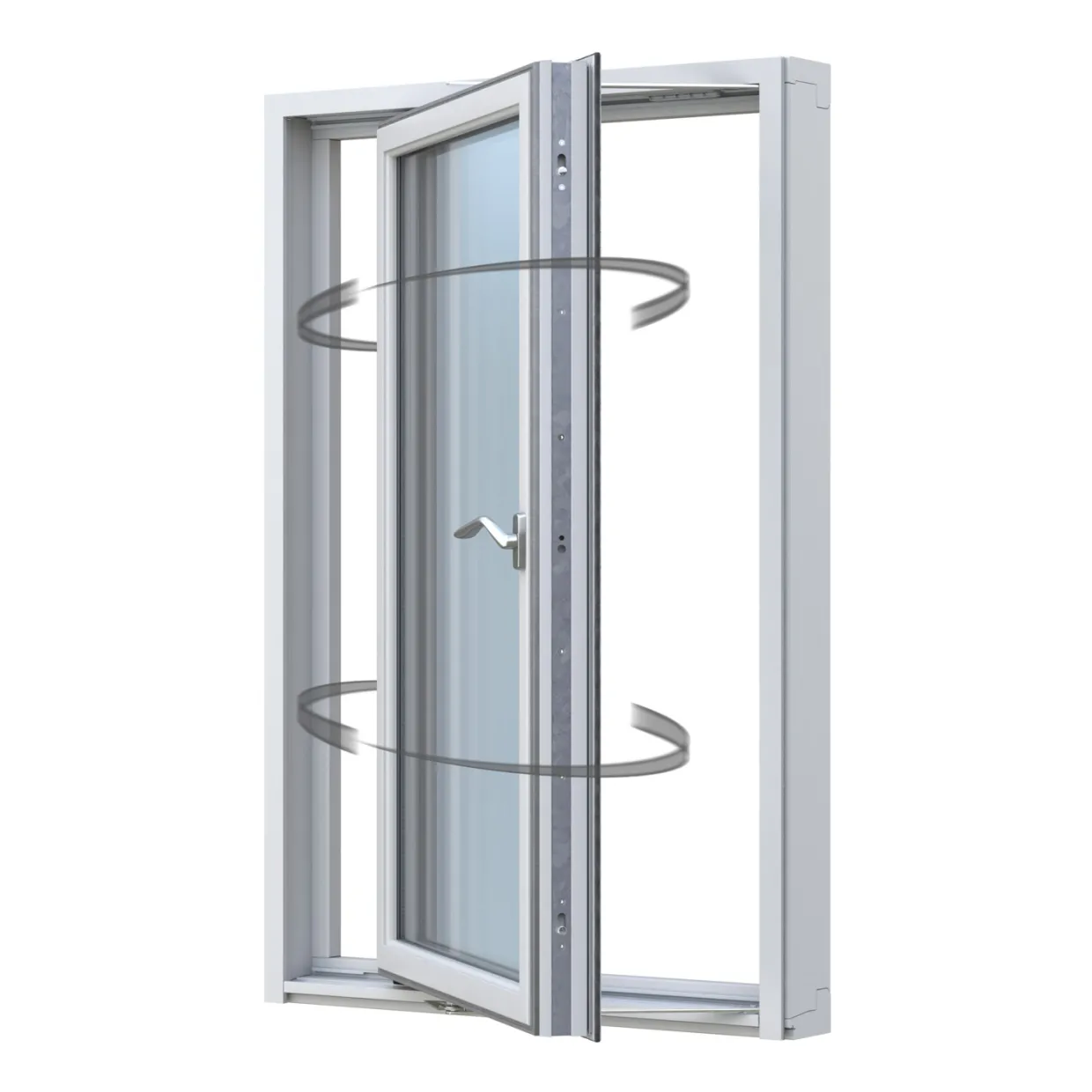 Aluminiumbeklätt Trä 3-Glas