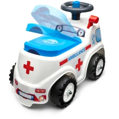 Ambulance ride-on med förvaringsutrymme, ratt och tuta*Falk Clearance
