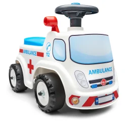 Ambulance ride-on med förvaringsutrymme, ratt och tuta*Falk Clearance