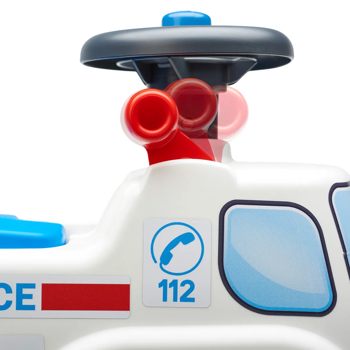 Ambulance ride-on med förvaringsutrymme, ratt och tuta*Falk Clearance