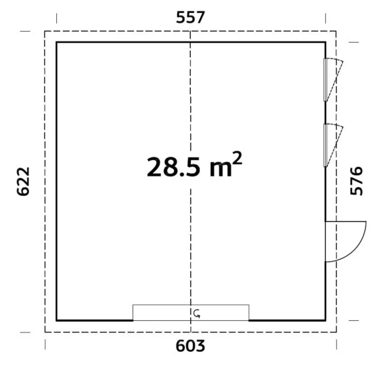 Andre 28,5 m2