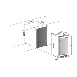 Arctic Collection 40D Fullglass Svart Inbyggbar med 2 Zoner*Cavin Outlet