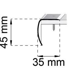 A28 Rostfri 45x35 mm*Habo Online