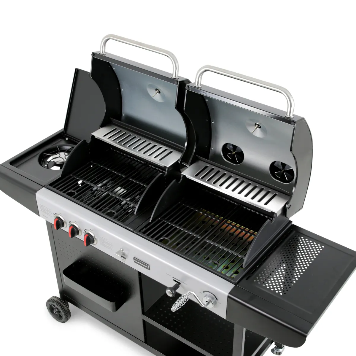 Aurora Kombinationsgrill med Sidobrännare & Rostfria Brännare*Metalcraft Best