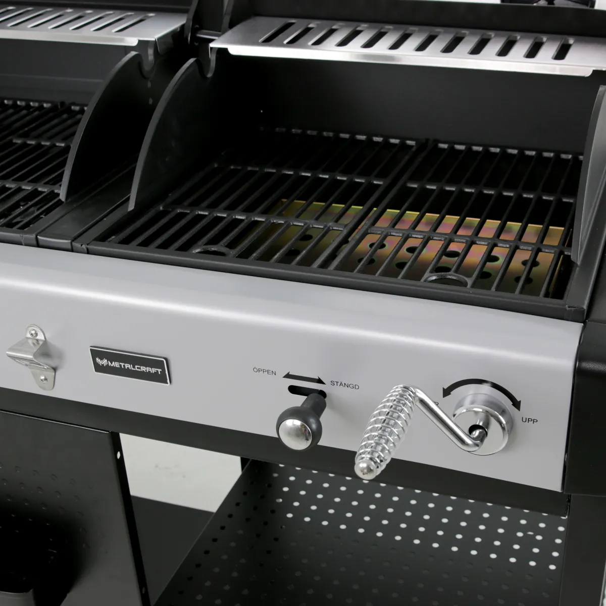 Aurora Kombinationsgrill med Sidobrännare & Rostfria Brännare*Metalcraft Best