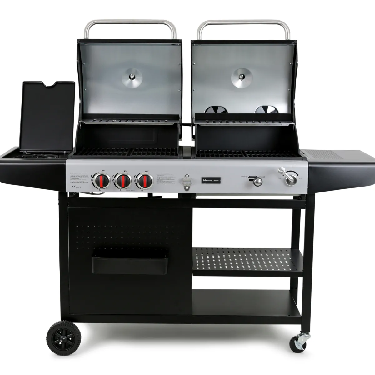 Aurora Kombinationsgrill med Sidobrännare & Rostfria Brännare*Metalcraft Best