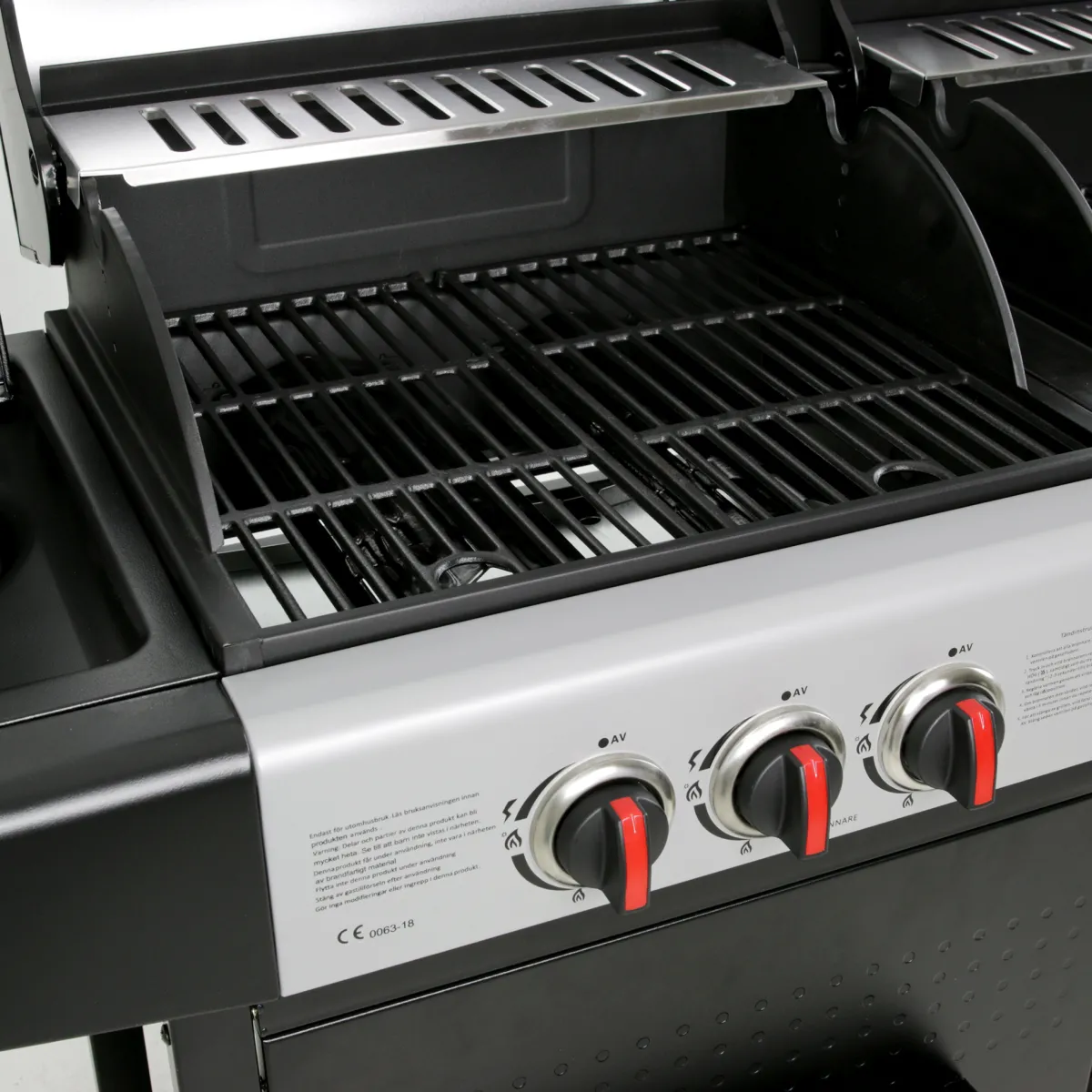 Aurora Kombinationsgrill med Sidobrännare & Rostfria Brännare*Metalcraft Best