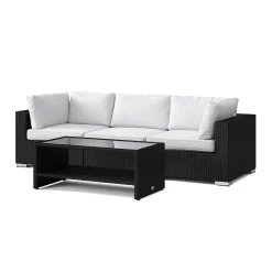 Bahamas utesoffa 3-sits med bord och hylla*Comfort Garden Clearance