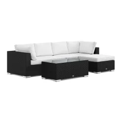 Bahamas utomhus divansoffa 5-sits med vändbar divan och bord*Comfort Garden Best