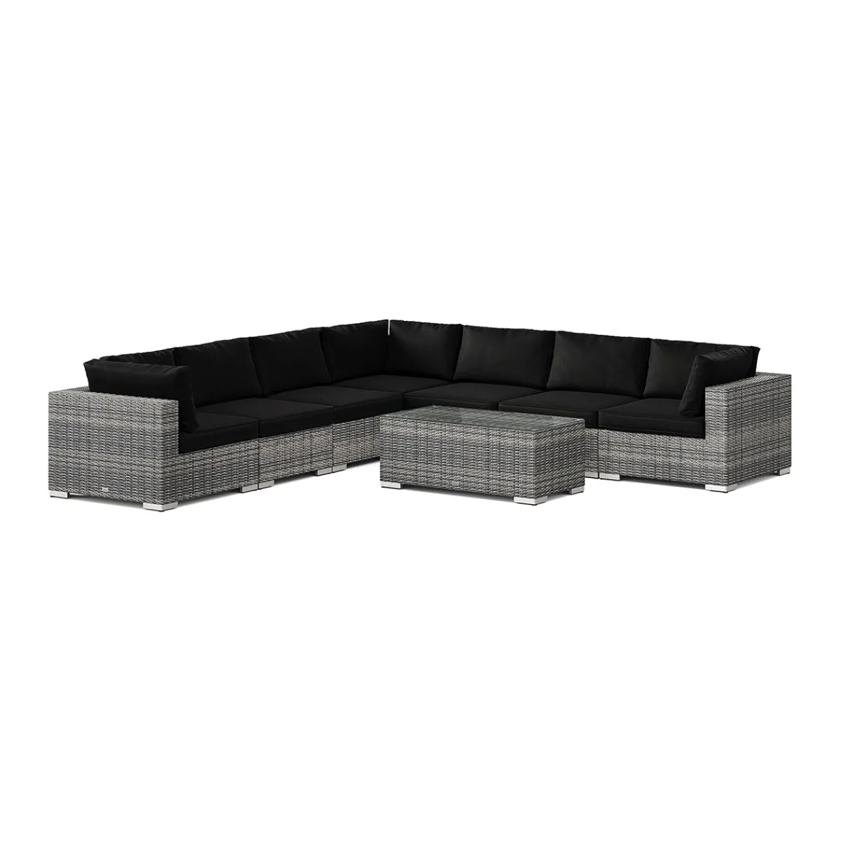 Bahamas utomhus hörnsoffa 7-sits vändbar med bord*Comfort Garden Clearance