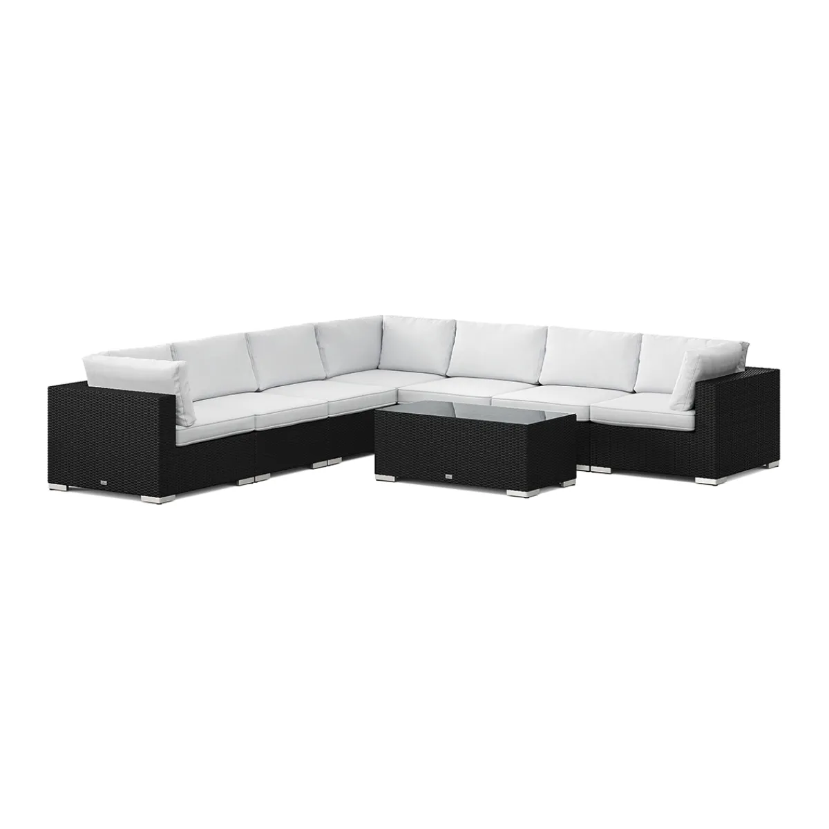 Bahamas utomhus hörnsoffa 7-sits vändbar med bord*Comfort Garden Clearance