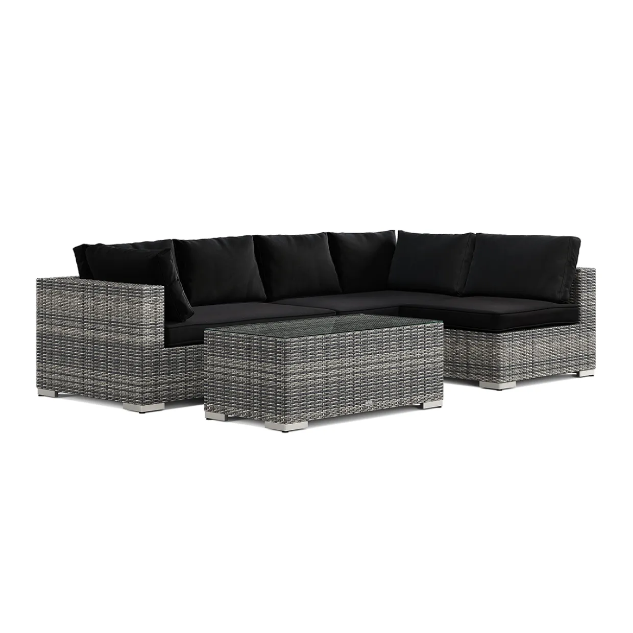 Bahamas utomhus loungegrupp 5-sits med vändbar schäslong och bord
