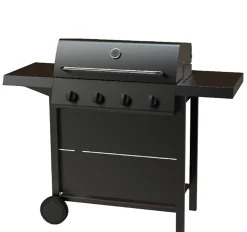 Barbeque 4 Brännare Svart*Dose Clearance