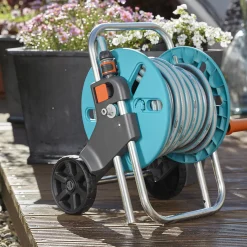 Bevattning Slangvagn & Kran Med Vattenspridare & Sprinklerpistol*Gardena