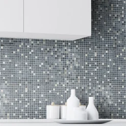Blank Exclusive Stone Svart/Krom 1,5x1,5 cm*Arredo Outlet
