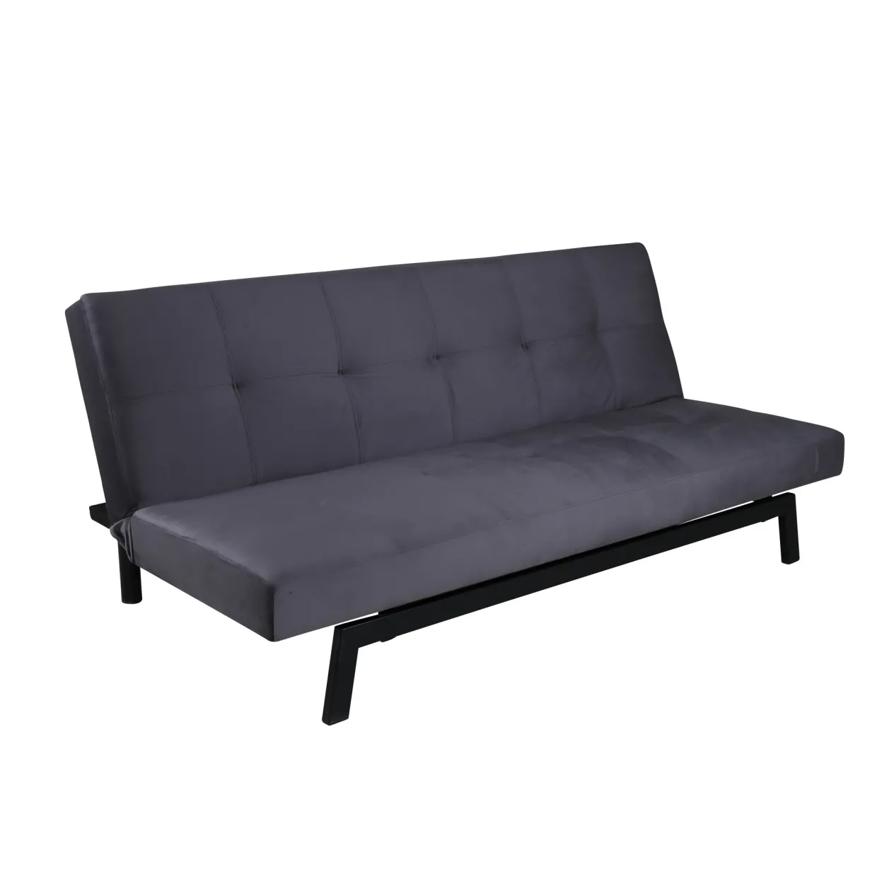 Bodil Grå Sammet 2-sitssoffa 180x80x55 cm 1 Sovplats