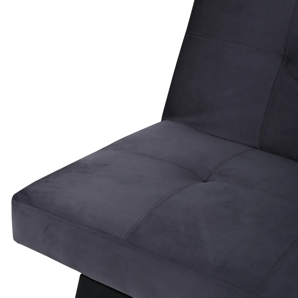 Bodil Grå Sammet 2-sitssoffa 180x80x55 cm 1 Sovplats