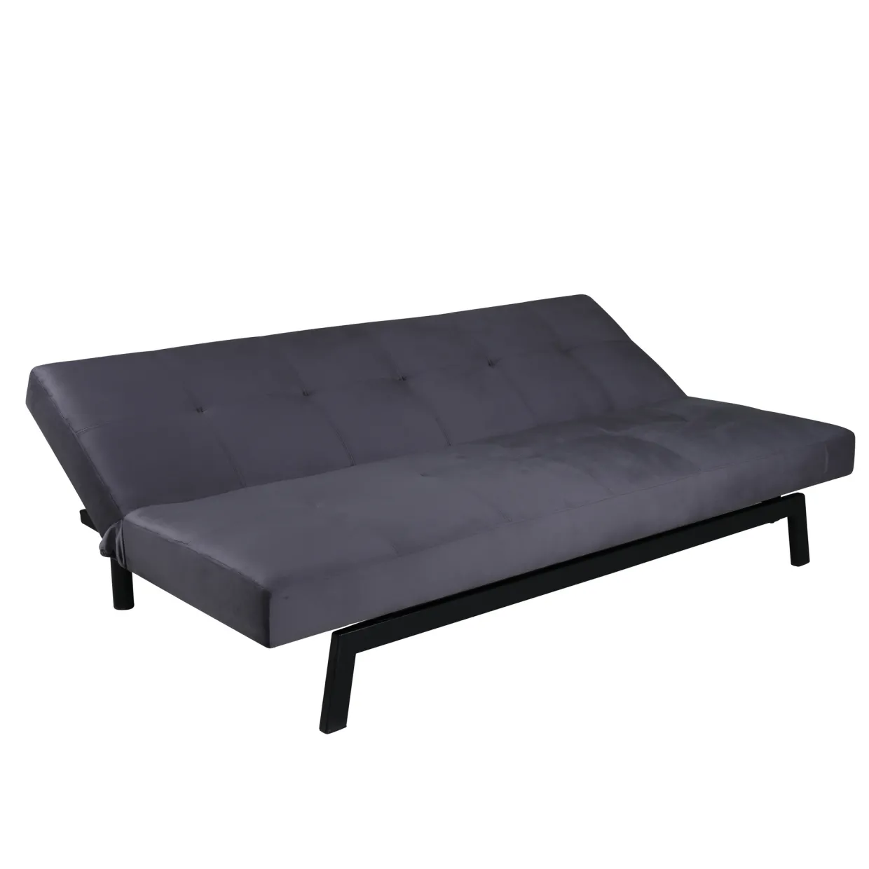 Bodil Grå Sammet 2-sitssoffa 180x80x55 cm 1 Sovplats