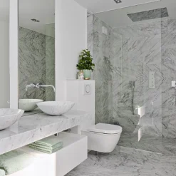 Carrara Polerad Rund
