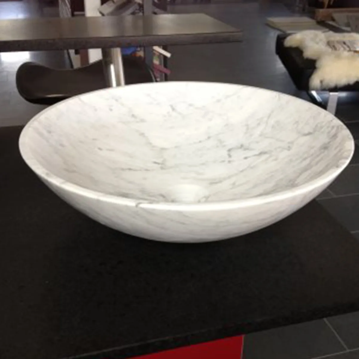 Carrara Slipad Rund*Italian Marble Outlet