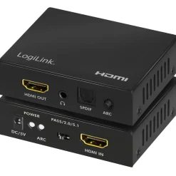 2/5.1CH 4K ARC HDR SPDIF*LogiLink Discount