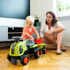 Claas Med Ratt, Tuta, Släpvagn, Kratta & Lastskopa*Falk Best