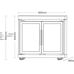 Classic Line Stainless 304SS Modul med Dubbeldörrar*Myoutdoorkitchen Hot