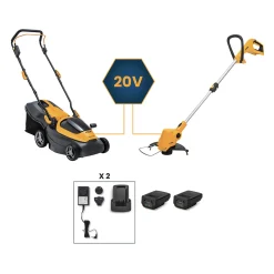 Collector 136e Paket Med Grästrimmer GT 100e & 2 Batterier & Laddare*STIGA Outlet