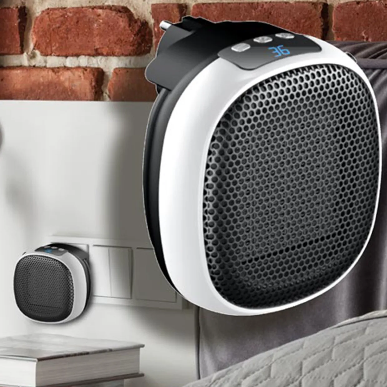 Compact Wall Heater 700W Väggmonterad