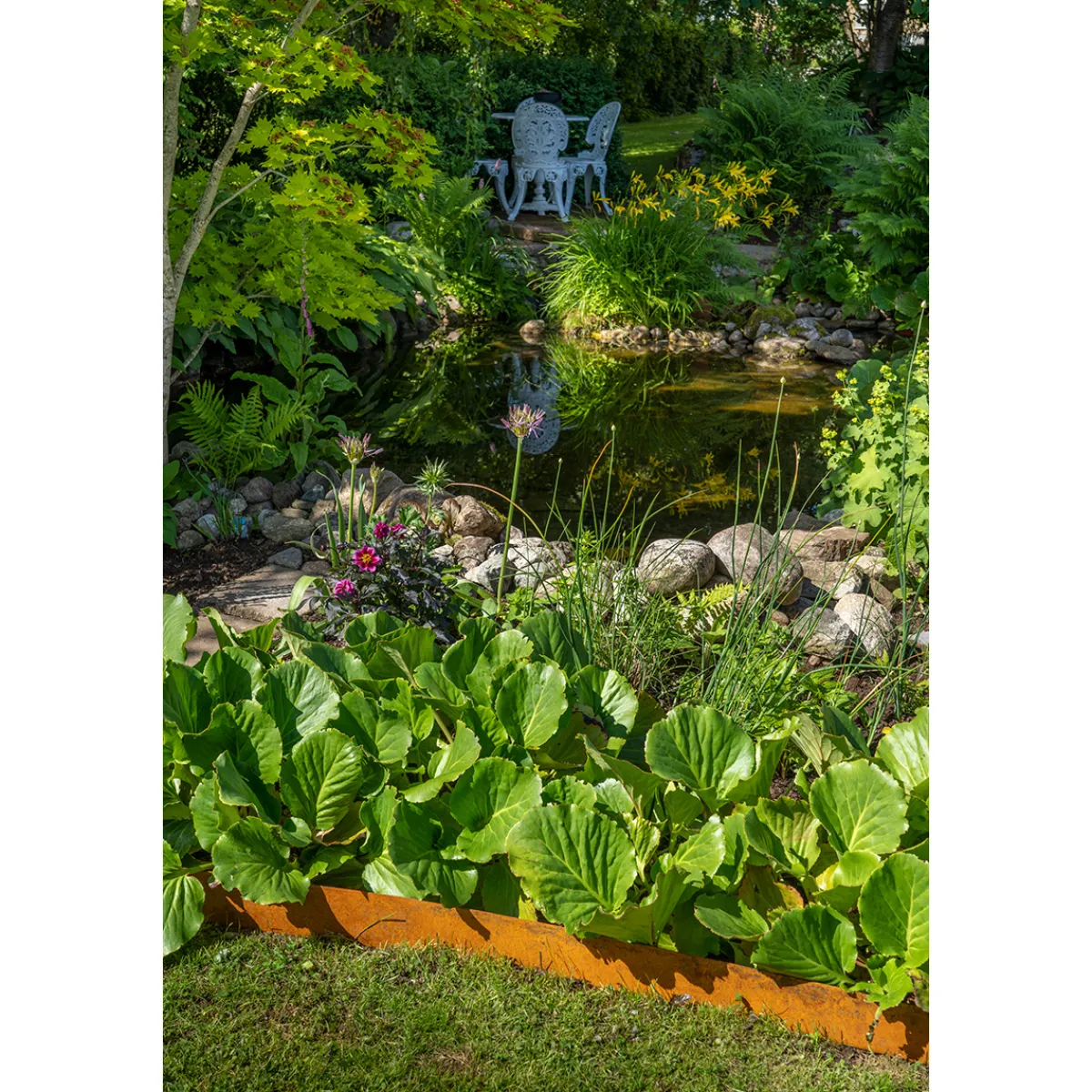 Corten 4-pack Gräskant, 110 cm*Skotte Garden Best