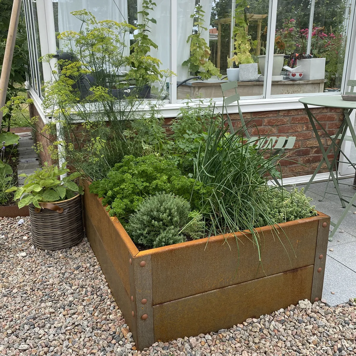 Cortenplåt 2 mm 800x1200x400 mm*Flexigarden Online