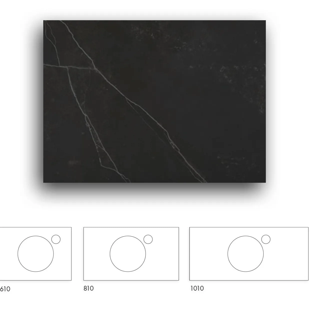 Crown+ Dekton 1010 till Tvättställsskåp Crown