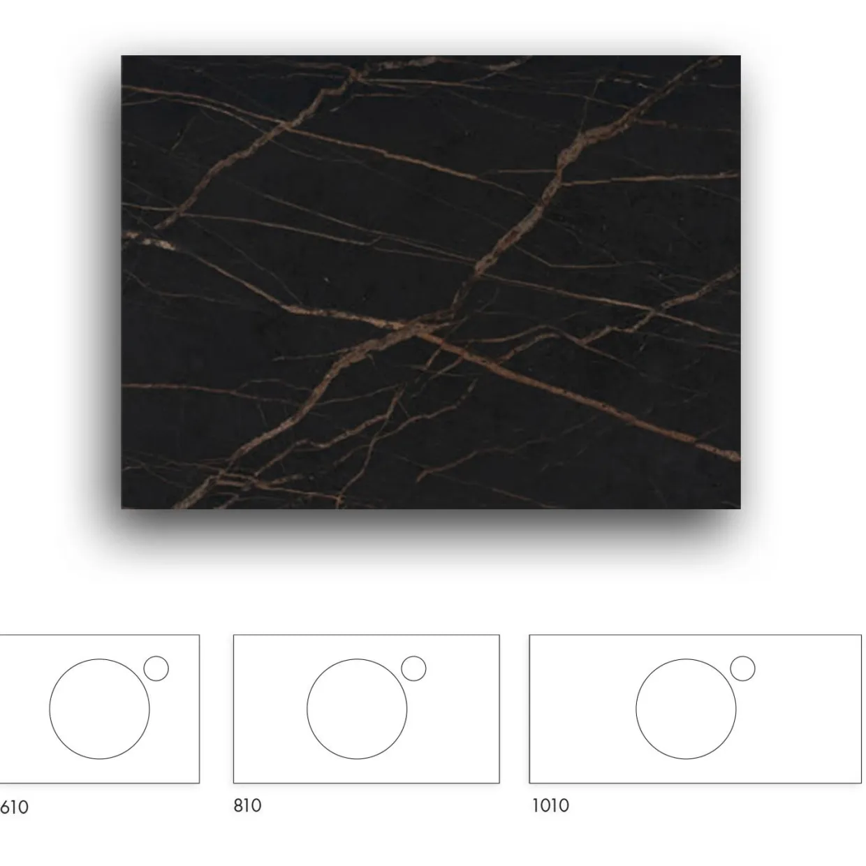 Crown+ Dekton 1010 till Tvättställsskåp Crown