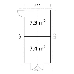 Dan 14,2 m2*Palmako