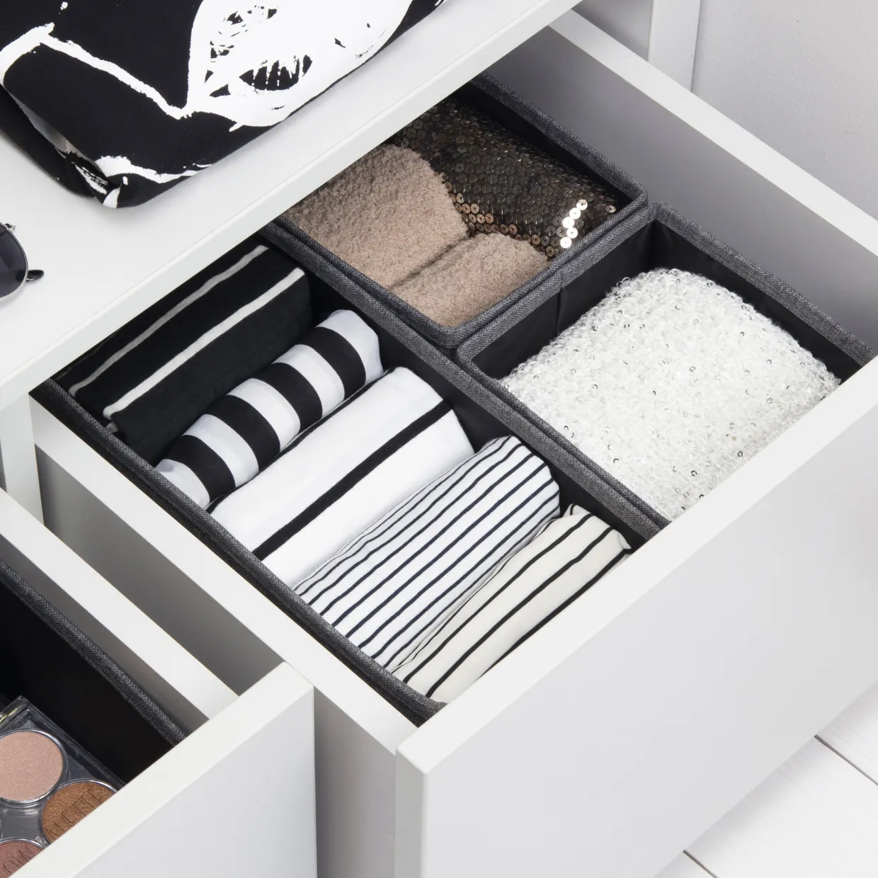 Drawer Organizer 3-Set Grå