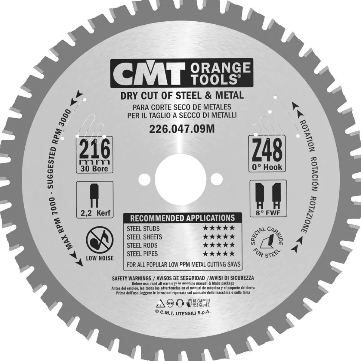 Dry Cut Metall 226.047.09M*CMT Orange Tools Hot
