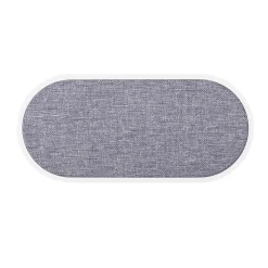 Dual Qi Laddare Usb-C Anslutning 2X10W Vit Med Grå Textil*Gear New