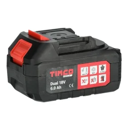 Dual 18V 6Ah Med Laddningsindikator*Timco Sale