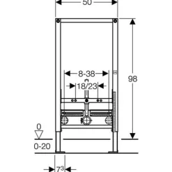 Duofix 98 cm*Geberit Hot