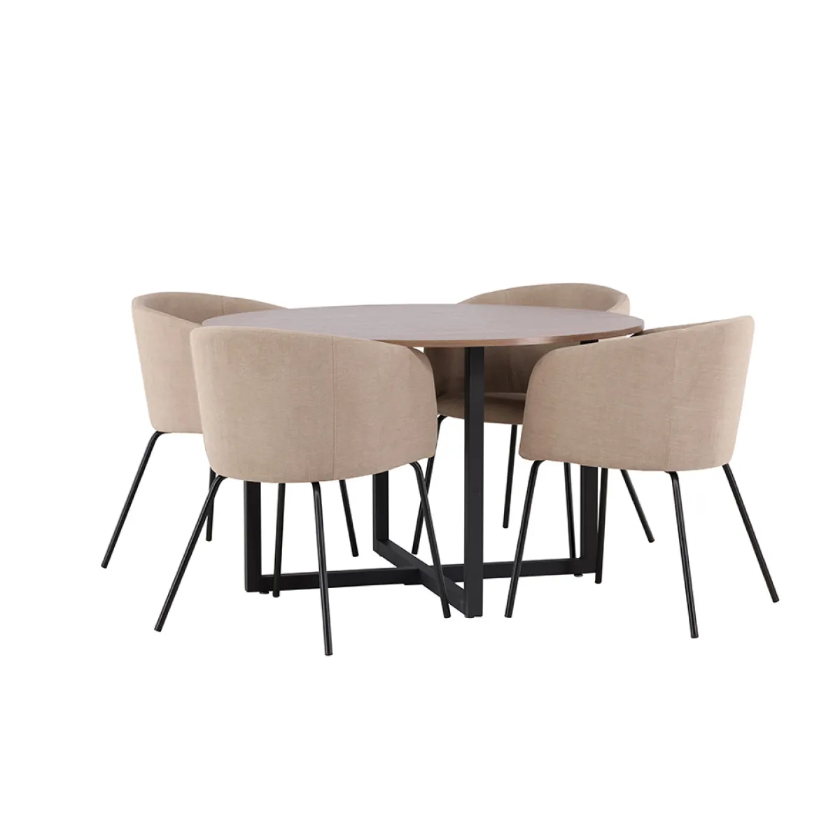 Durango Ø 120 cm med 4 Berit Stolar*Venture Home Sale