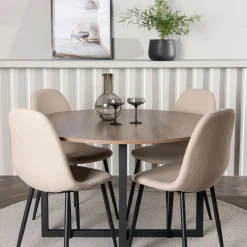 Durango Ø120 cm med 4 st Polar stolar*Venture Home Sale