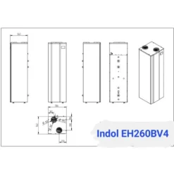 EcoHeat 160FW4R2 Wifi-Ansluten 160L*Indol Best