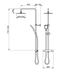 Estetic Square 160 cc*Gustavsberg New
