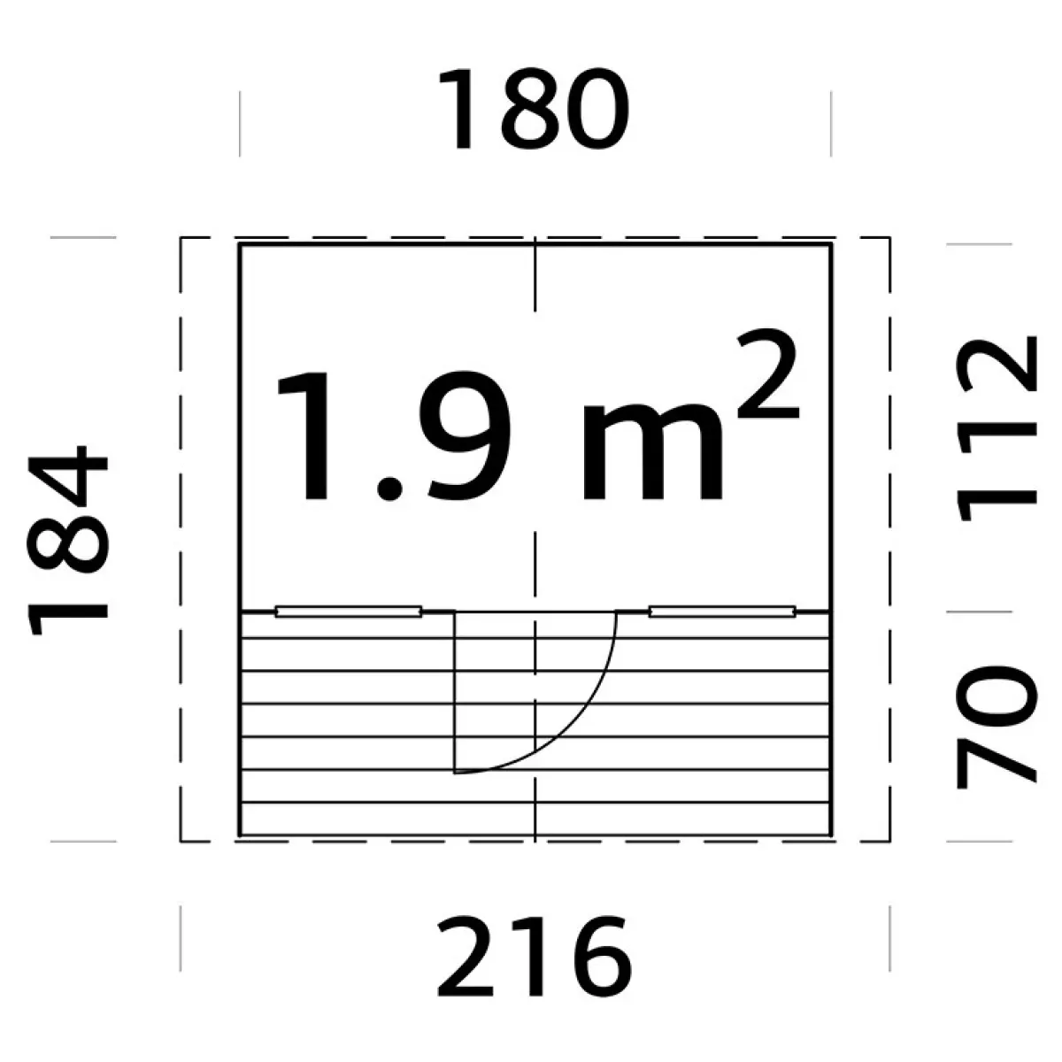 Felix 1,9 m2*Palmako Clearance