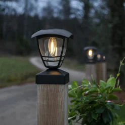 Felix Svart LED Solcellslampa med Sensor*Star Trading